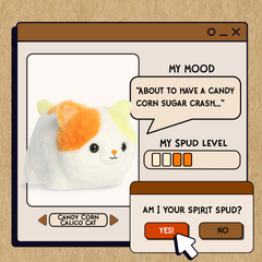 Aurora® - Spudsters⢠- 10" Candy Corn Calico Catâ¢