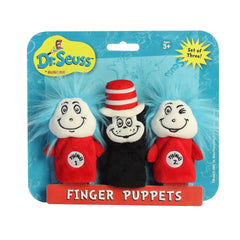 Aurora® - Dr. Seuss⢠- 3" Dr. Seuss Finger Puppet Set