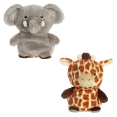 Aurora® - Eco Nation⢠- Reversible Eco Pairs - 6.5" Elephant and Giraffe