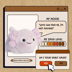 Aurora® - Spudsters⢠- 10" Ahava Purple Axolotlâ¢