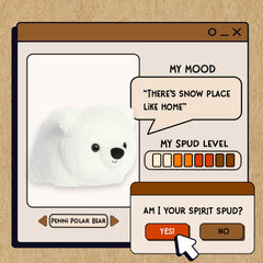 Aurora® - Spudsters⢠- 11" Penni Polar Bearâ¢