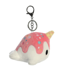 AuroraÂ® - Tasty PeachÂ® - 4" Vanilla-Berry Nomwhal Clip-On