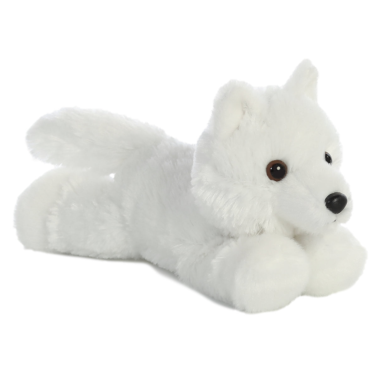 AuroraÂ® - Mini Flopsieâ¢ - 8" White Wolf