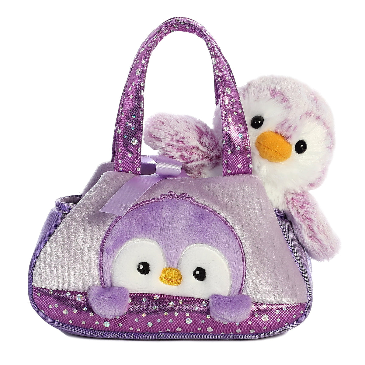 AuroraÂ® - Fancy Palsâ¢ - 7" PomPom Penguin - Purple