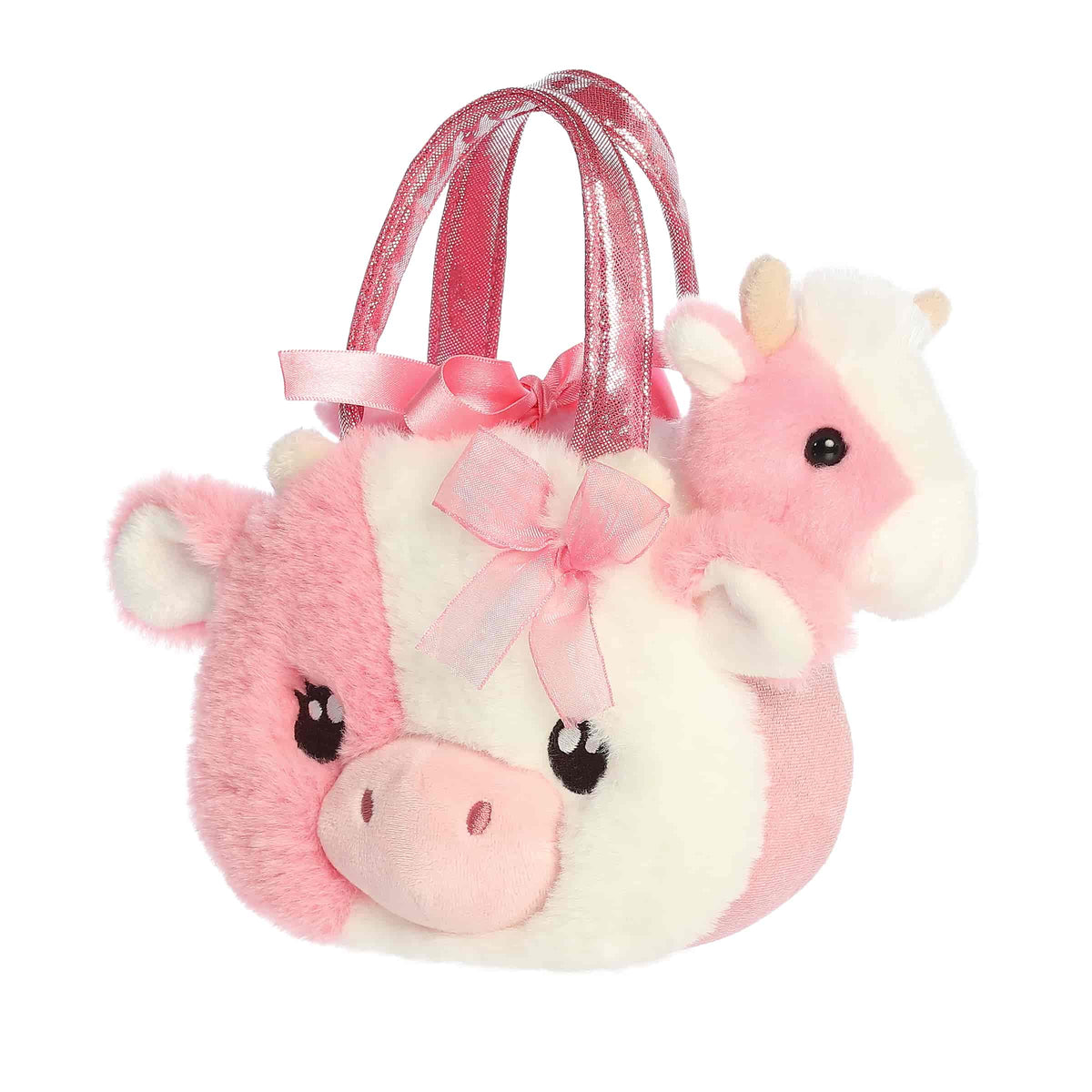 AuroraÂ® - Fancy Palsâ¢ - Fuzzy Faceâ¢ - 8" Strawberry Cow