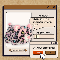 AuroraÂ® - Spudstersâ¢ - 10" Priya Pink Leopardâ¢