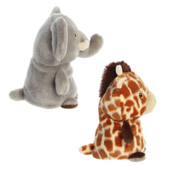 AuroraÂ® - Eco Nationâ¢ - Reversible Eco Pairs - 6.5" Elephant and Giraffe