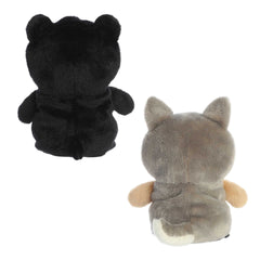 AuroraÂ® - Eco Nationâ¢ - Reversible Eco Pairs - 6.5" Black Bear and Wolf