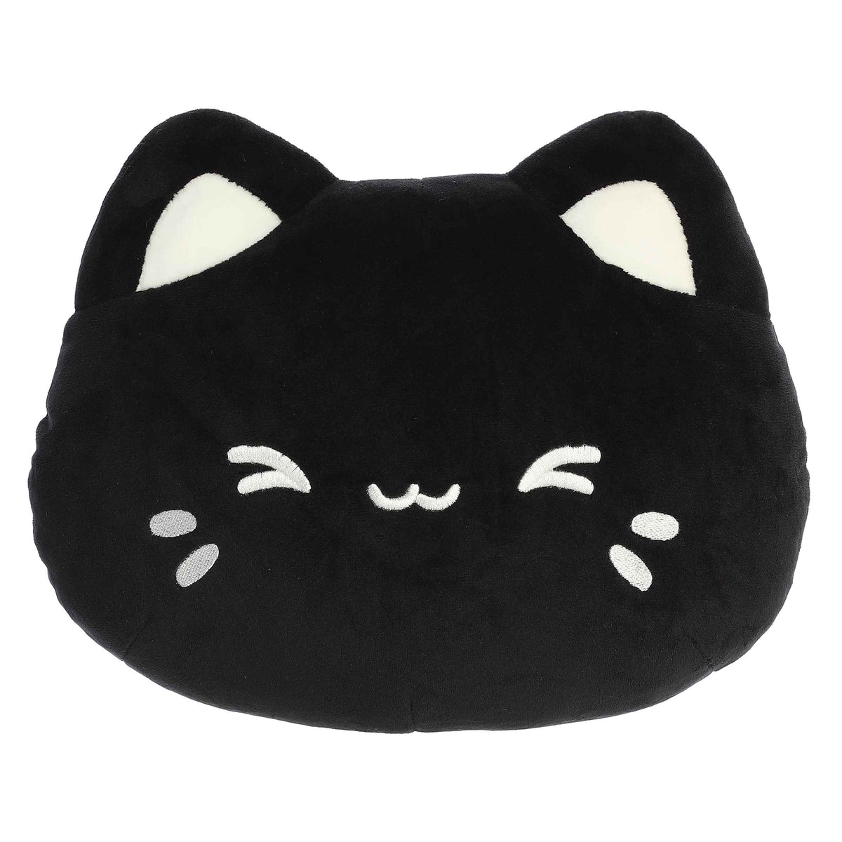 AuroraÂ® - Tasty PeachÂ® - Meowchi Face Plush - 10" Black Sesame