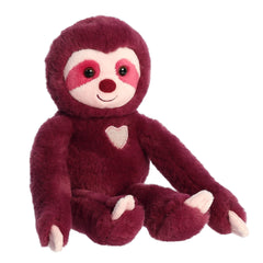 AuroraÂ® - Valentine - 12" Sweety Sloth - Amethyst