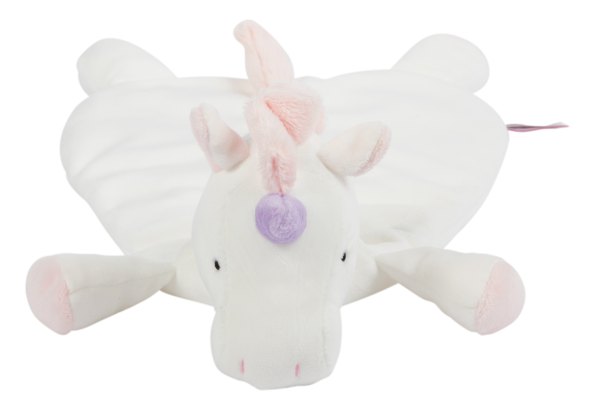 WubbaNubÂ® - White Unicorn Lovey